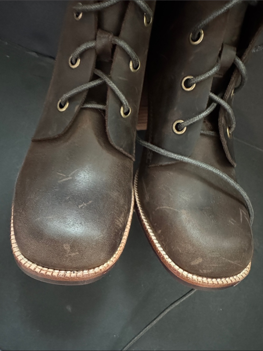 Brown Heeled Juneau Jeffrey Campbell Ankle Boots - Picture 13 of 17